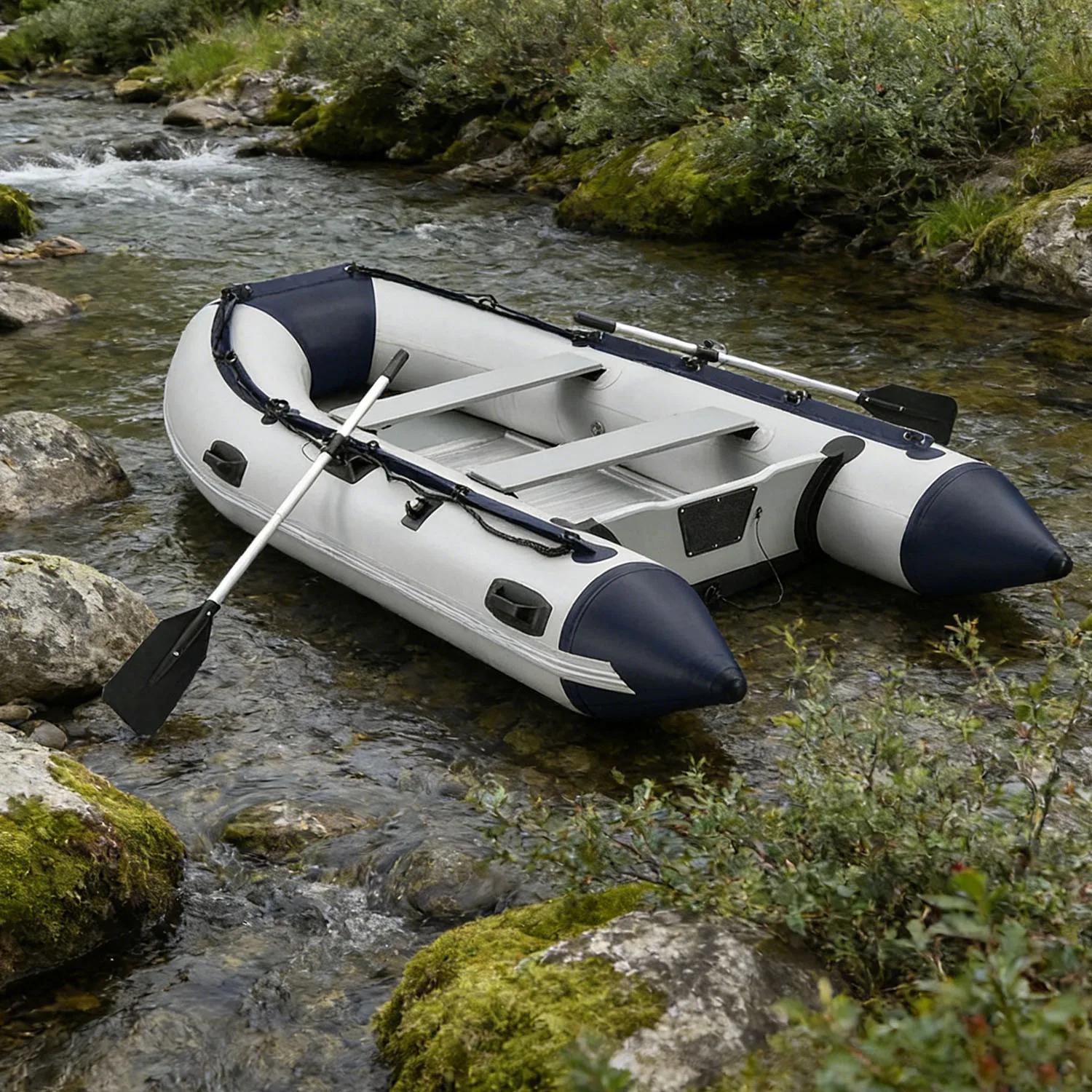 Kayak inflable de PVC, balsa i - Fishing Kayak Inflatable reseña y precio