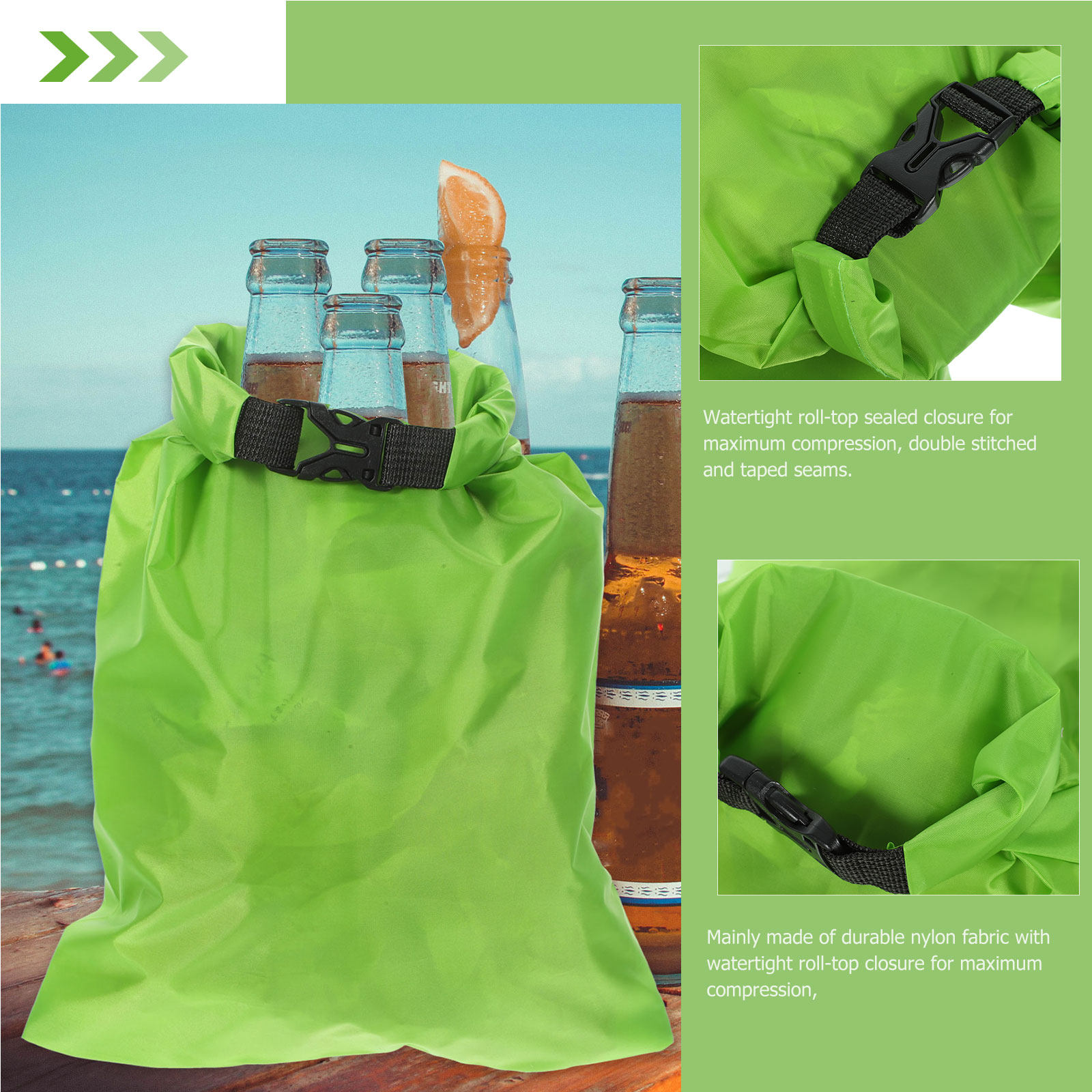 3 Bolsas Secas Impermeables de - Fishing Kayak Storage Bag reseña y precio